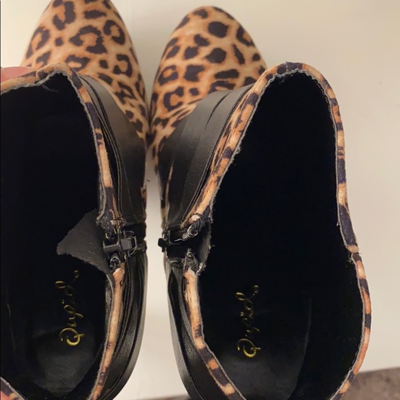 Qupid leopard print heels - Picture 7 of 7